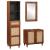 Mobilier pentru baie 3 pcs 38 x 33 x 160 cm Lemn de mango solid GartenMobel Dekor