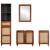 Mobilier pentru baie cu sertar Pe perete 4 pcs 38 x 33 x 160 cm GartenMobel Dekor