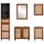 Mobilier pentru baie cu sertar Pe perete 5 pcs 38 x 33 x 160 cm GartenMobel Dekor