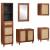 Mobilier pentru baie cu sertar Pe perete 5 pcs 38 x 33 x 160 cm GartenMobel Dekor