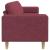 Set de canapea bordo țesătură GartenMobel Dekor