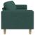 Set de canapea Verde închis țesătură GartenMobel Dekor