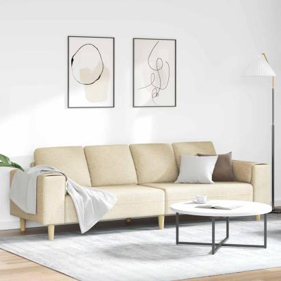 Set de canapea Crem țesătură GartenMobel Dekor