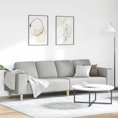 Set de canapea Gri de nor țesătură GartenMobel Dekor