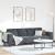 Set de canapea Gri închis Catifea GartenMobel Dekor