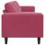 Set de canapea bordo Catifea GartenMobel Dekor