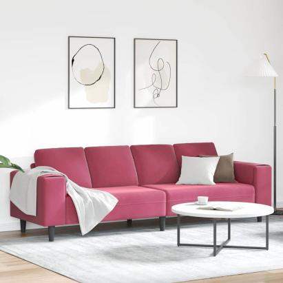 Set de canapea bordo Catifea GartenMobel Dekor