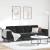 Set de canapea Negru Catifea GartenMobel Dekor
