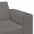 Sofa din material textil Gri deschis 208 cm Țesătură de catifea GartenMobel Dekor