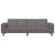 Sofa din material textil Gri deschis 208 cm Țesătură de catifea GartenMobel Dekor