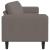 Sofa din material textil Gri deschis 208 cm Țesătură de catifea GartenMobel Dekor