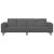 Sofa din material textil cu pernă Gri închis Țesătură de catifea GartenMobel Dekor