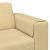 Sofa din material textil Gri Verde 208 cm Țesătură de catifea GartenMobel Dekor