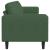 Sofa din material textil Verde închis 208 cm Țesătură de catifea GartenMobel Dekor