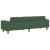 Sofa din material textil Verde închis 208 cm Țesătură de catifea GartenMobel Dekor