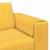 Sofa din material textil cu pernă Galben Deschis Țesătură de catifea GartenMobel Dekor