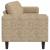 Set de canapea Gri deschis Piele ecologică de suede GartenMobel Dekor