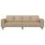 Set de canapea Gri deschis Piele ecologică de suede GartenMobel Dekor