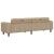 Set de canapea Gri deschis Piele ecologică de suede GartenMobel Dekor