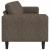 Set de canapea Gri închis Piele ecologică de suede GartenMobel Dekor