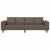 Set de canapea Gri închis Piele ecologică de suede GartenMobel Dekor