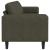 Set de canapea Verde militar Piele ecologică de suede GartenMobel Dekor