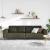 Set de canapea Verde militar Piele ecologică de suede GartenMobel Dekor