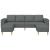 Set de canapea 3 pcs Gri închis țesătură GartenMobel Dekor