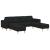 Set de canapea 3 pcs Negru țesătură GartenMobel Dekor
