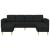 Set de canapea 3 pcs Negru țesătură GartenMobel Dekor