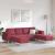 Set de canapea 3 pcs bordo țesătură GartenMobel Dekor