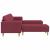 Set de canapea 3 pcs bordo țesătură GartenMobel Dekor