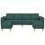 Set de canapea 3 pcs Verde închis țesătură GartenMobel Dekor