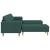 Set de canapea 3 pcs Verde închis țesătură GartenMobel Dekor