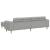 Set de canapea 3 pcs Gri de nor țesătură GartenMobel Dekor