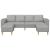 Set de canapea 3 pcs Gri de nor țesătură GartenMobel Dekor