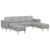 Set de canapea 3 pcs Gri de nor țesătură GartenMobel Dekor