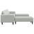 Set de canapea 3 pcs Gri deschis Catifea GartenMobel Dekor