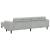 Set de canapea 3 pcs Gri deschis Catifea GartenMobel Dekor