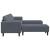 Set de canapea 3 pcs Gri închis Catifea GartenMobel Dekor