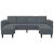 Set de canapea 3 pcs Gri închis Catifea GartenMobel Dekor