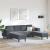 Set de canapea 3 pcs Gri închis Catifea GartenMobel Dekor