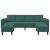 Set de canapea 3 pcs Verde închis Catifea GartenMobel Dekor