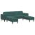 Set de canapea 3 pcs Verde închis Catifea GartenMobel Dekor