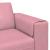 Set de canapea 3 pcs Roz Catifea GartenMobel Dekor