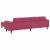 Set de canapea 3 pcs bordo Catifea GartenMobel Dekor