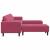Set de canapea 3 pcs bordo Catifea GartenMobel Dekor