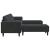 Set de canapea 3 pcs Negru Catifea GartenMobel Dekor