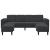 Set de canapea 3 pcs Negru Catifea GartenMobel Dekor