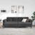 Set de canapea 3 pcs Negru Catifea GartenMobel Dekor